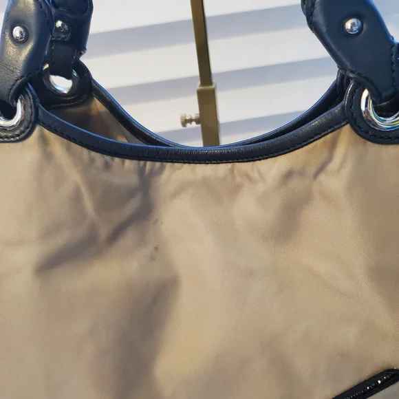 Salvatore Ferragamo Beige Nylon Top Handle Bag - Picture 8 of 16